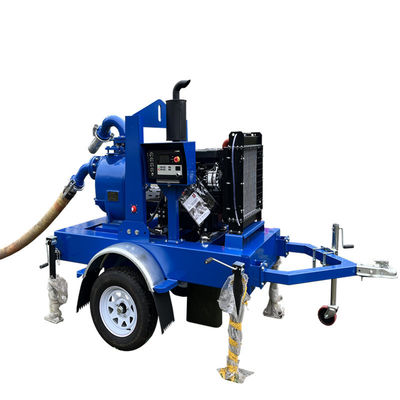 Αγορά Manufacturer Trailer Mounted Water Pump Open Rack Self Priming Pump Trash Water Pump Set online manufacture