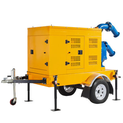 Αγορά Two-Wheels Water Pump High Head 15-20m Self Priming Vortex Pump Diesel Engine Pump Set online manufacture