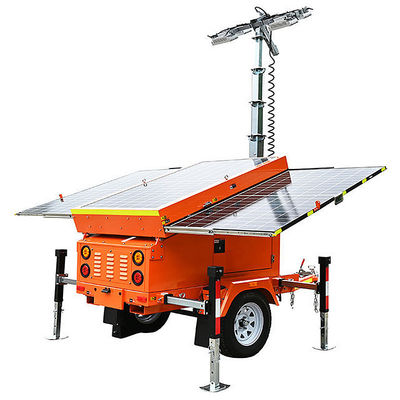 Αγορά Mobile Solar Light Tower LED lamps 240W 400W 600W Telescopic Light Tower Solar Light Towers for Sale online manufacture