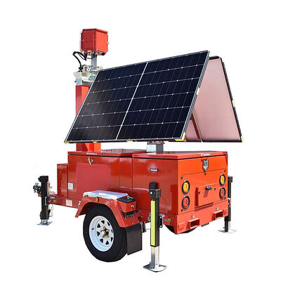 Αγορά Security Surveillance Light Tower Infrared Night Vision Foldable Trailer Mounted Solar Lighting Towers online manufacture