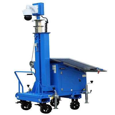 Αγορά Mobile Surveillance Tower CCTV Parking Lots Security Telescopic Light Tower 7mast Lifting Solar Light Tower online manufacture