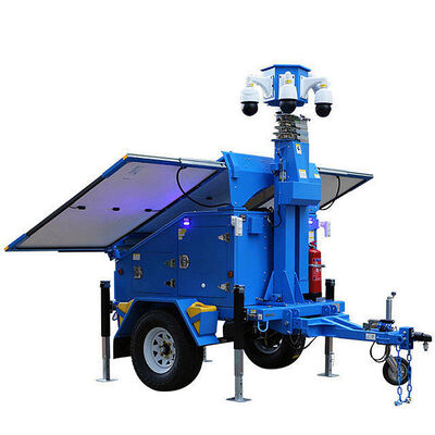 Αγορά Outdoor Light Tower CCTV Camera Surveillance Tower Foldable Design Trailer Solar Lighting Towers online manufacture