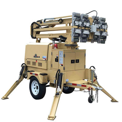 Φωτοβολταϊκός τηλεσκοπικός προβολέας 360 μοίρες περιστροφή Φωτοβολταϊκός κινητός