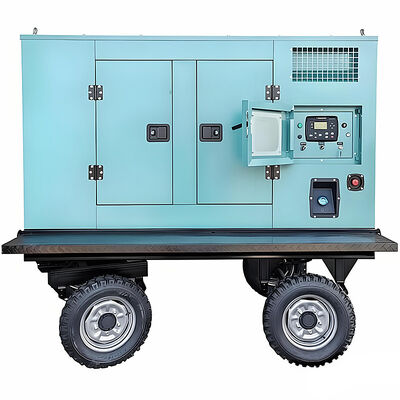Mobile diesel generator with high power output, emergency diesel engine generator set, water-cooled diesel generator