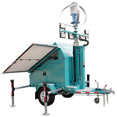 Ανθεκτικό ηλιακό φως δρόμου μπαταρία λιθίου κινητός ηλιακός πύργος φωτισμού αγροτικές εργασίες απλός ηλιακός πύργος φωτισμού