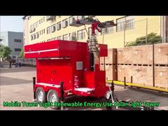 Φορητός Πύργος Ηλιακού Φωτισμού, Οικολογικός Πύργος Φωτισμού LED, Τηλεσκοπικοί Πύργοι Φωτισμού