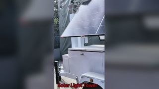 Solar Surveillance Tower Συνδεσιμότητα Διαδικτύου Solar Powered Generator Trailer Mounted Lighting Tower