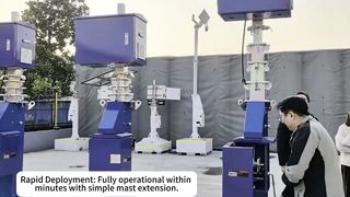 Φορητοί πύργοι φωτισμού με ηλιακή ενέργεια Mining Lighting Tower Πύργος φωτός κατάταξης IP65